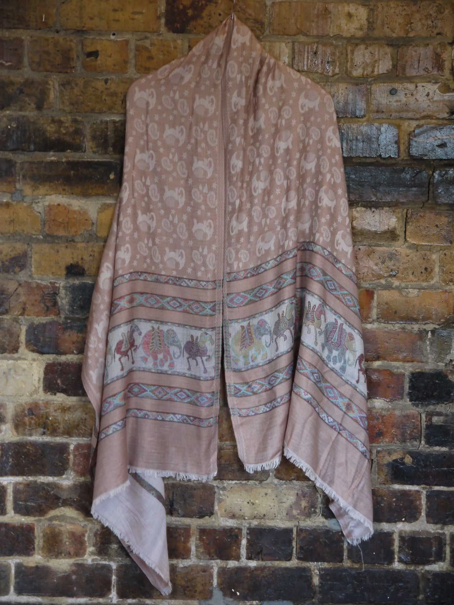 Elephant and Horse Shawl