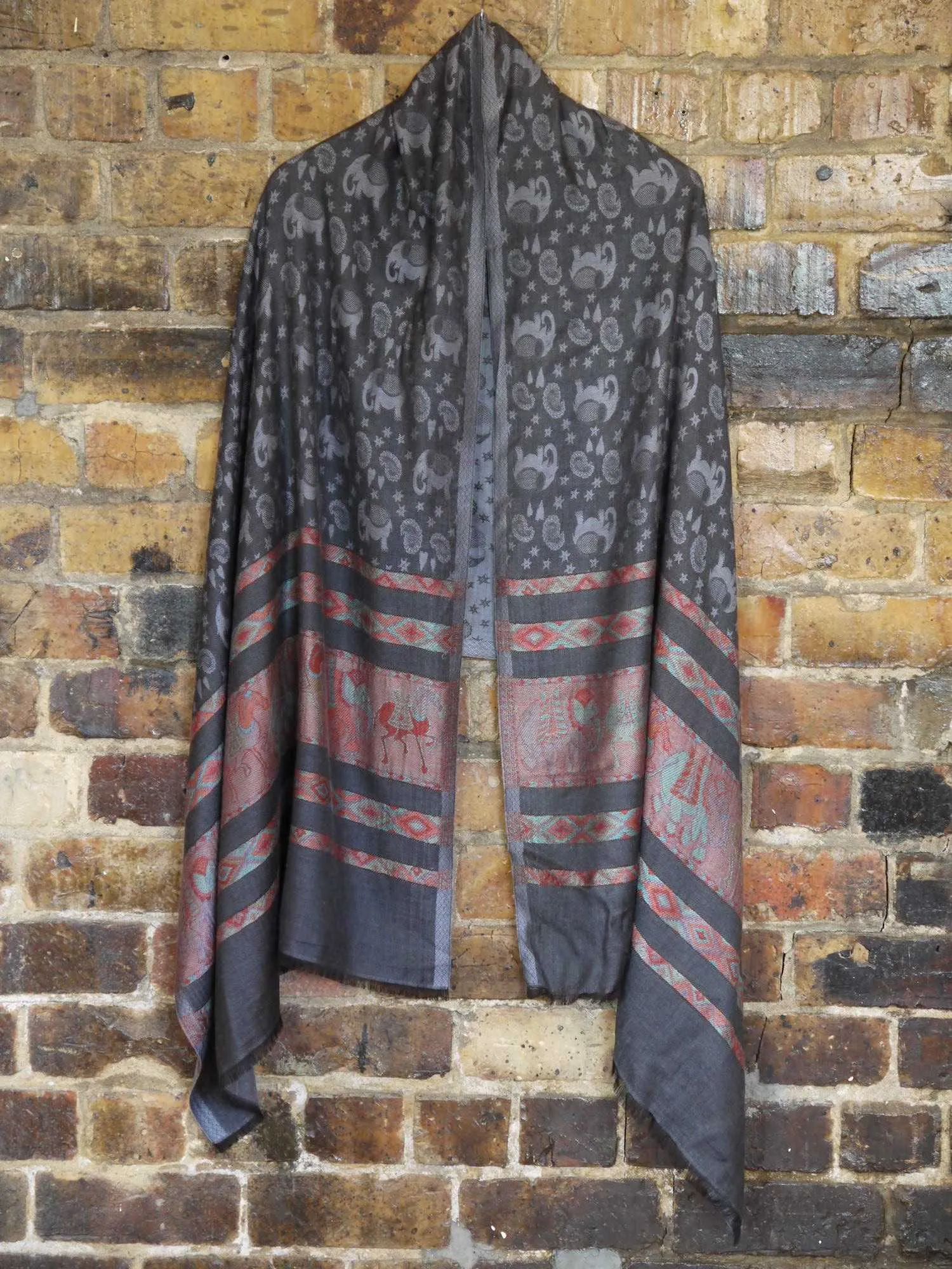 Elephant and Horse Shawl
