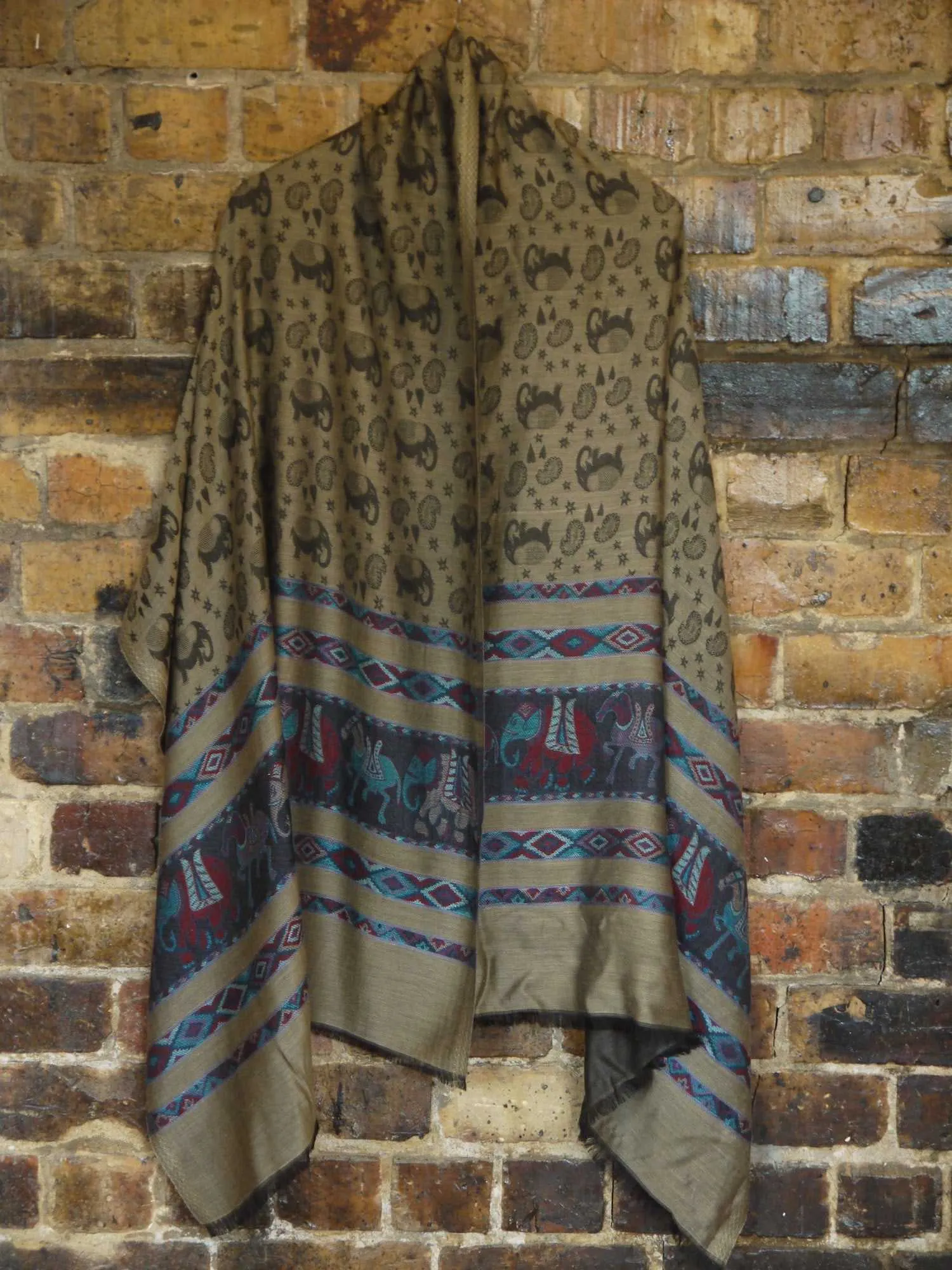 Elephant and Horse Shawl