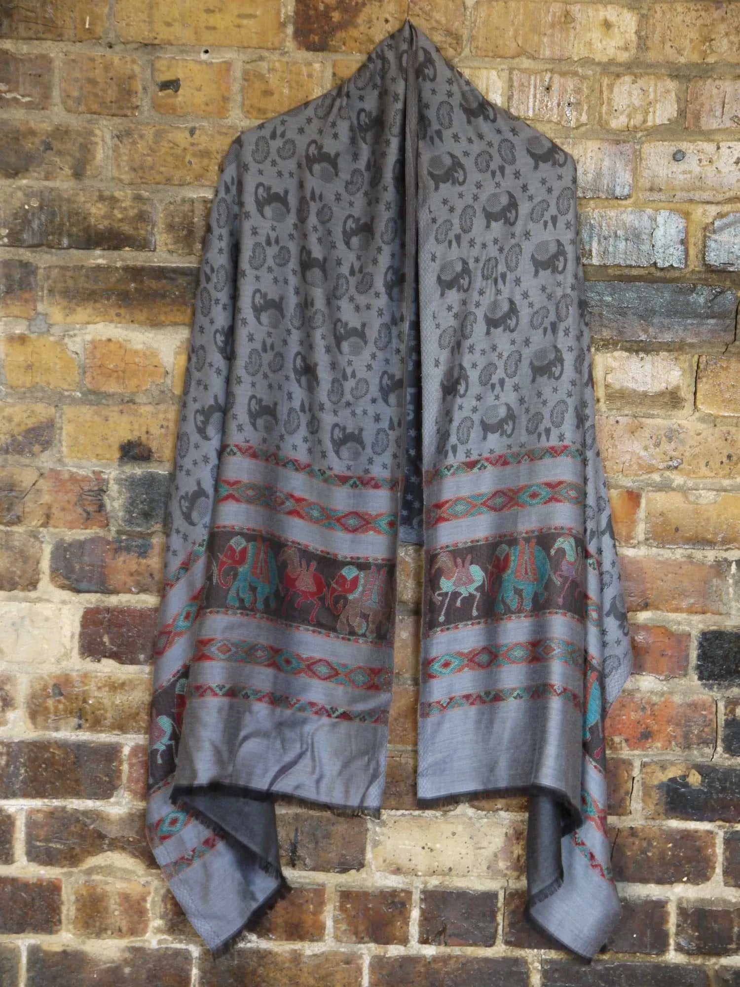 Elephant and Horse Shawl