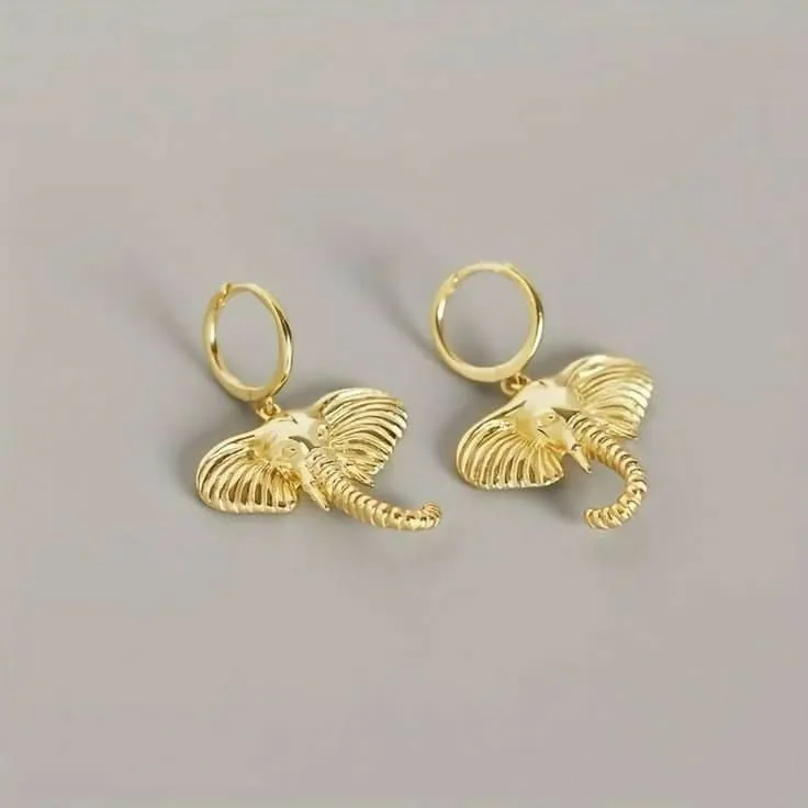 Elephant Shaped Western Earring