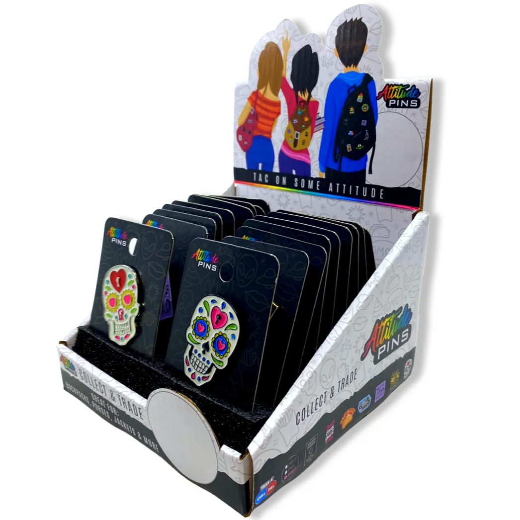 Enamel Tac Pin - 18 Pieces Per Retail Ready Display 24834