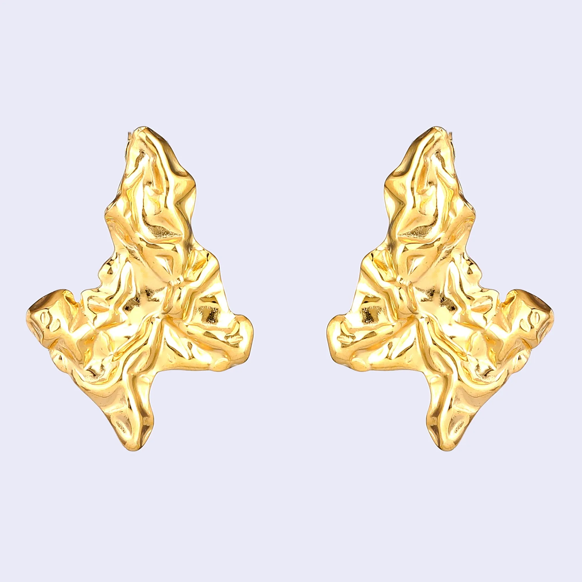 Estele Gold Plated Modern & Fancy Demifine Stud Earrings for Women