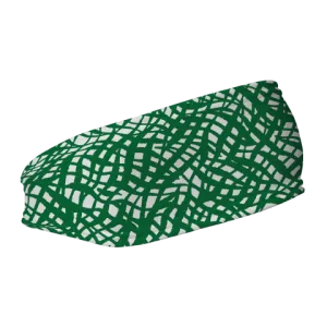 Fleece Headband: Emerald Wave
