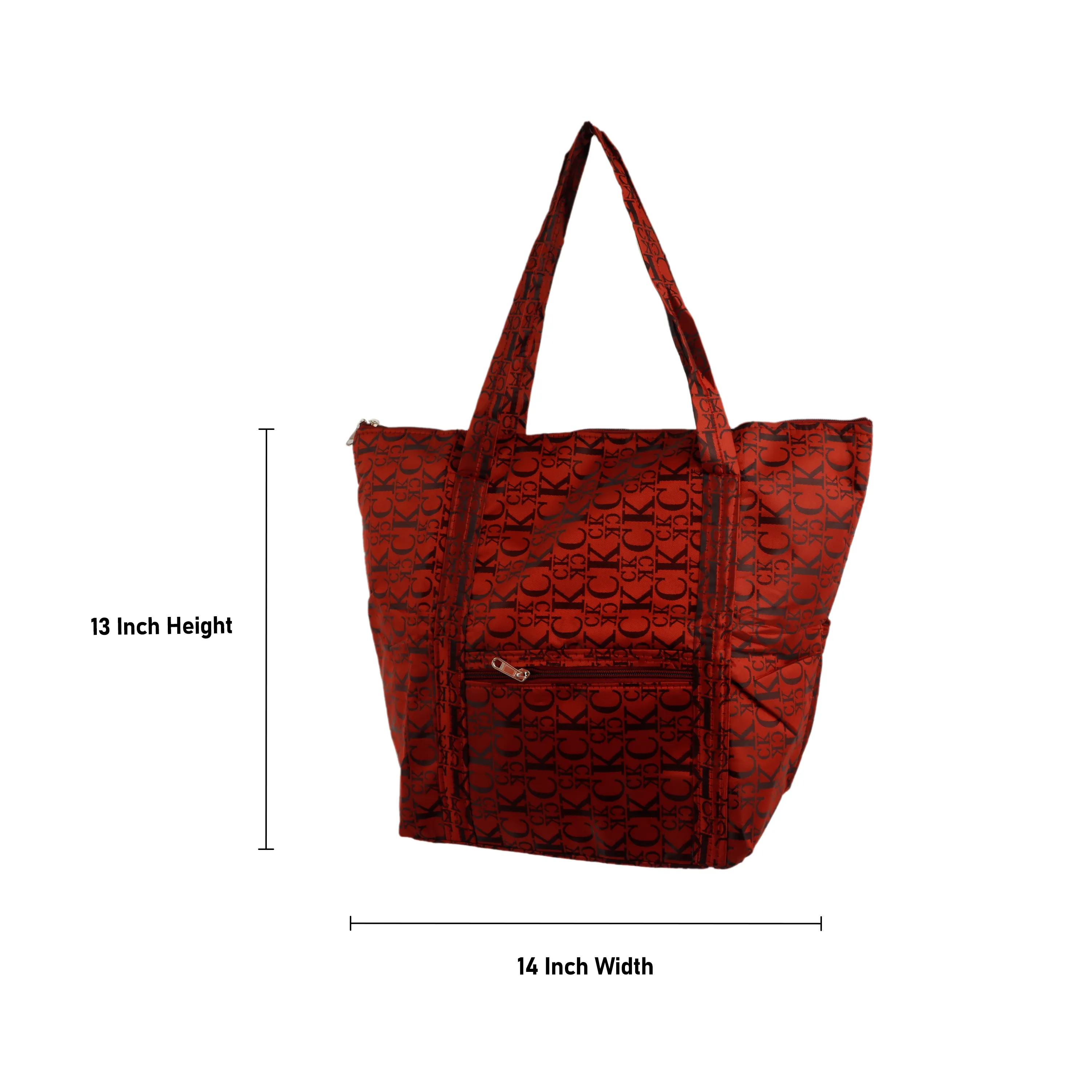 Folding Bag - 13 Inches | Foldable Travel Bag/ Foldable Tote Bag for Women/ Assorted Colour