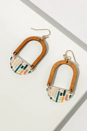 Geo Wooden Earrings