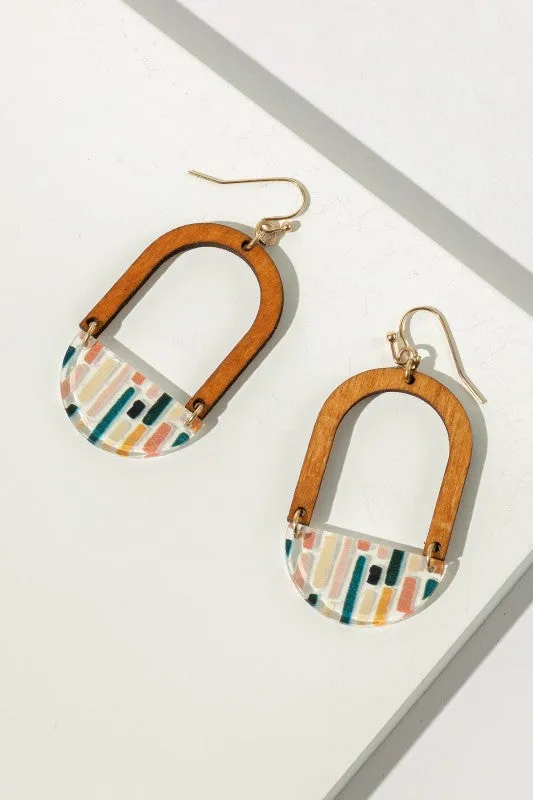 Geo Wooden Earrings