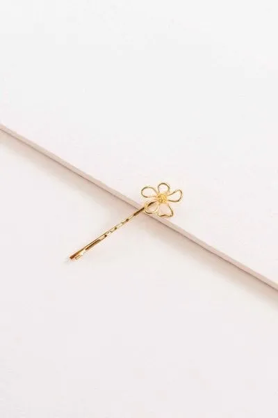 Golden Flower Hair Pin Set