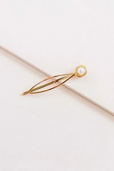Golden Flower Hair Pin Set