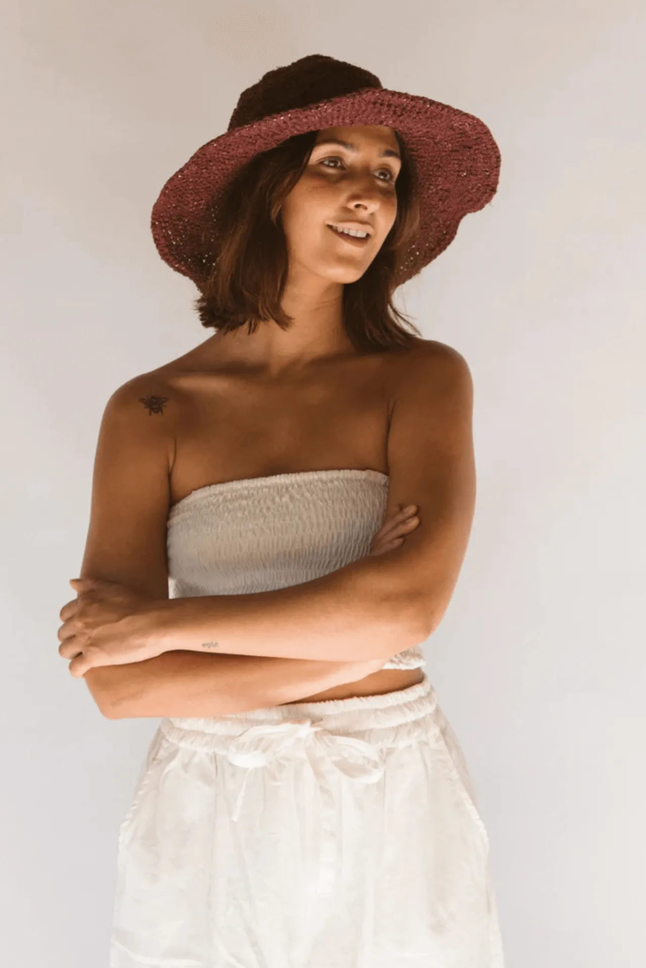 Hemp hat - merlot