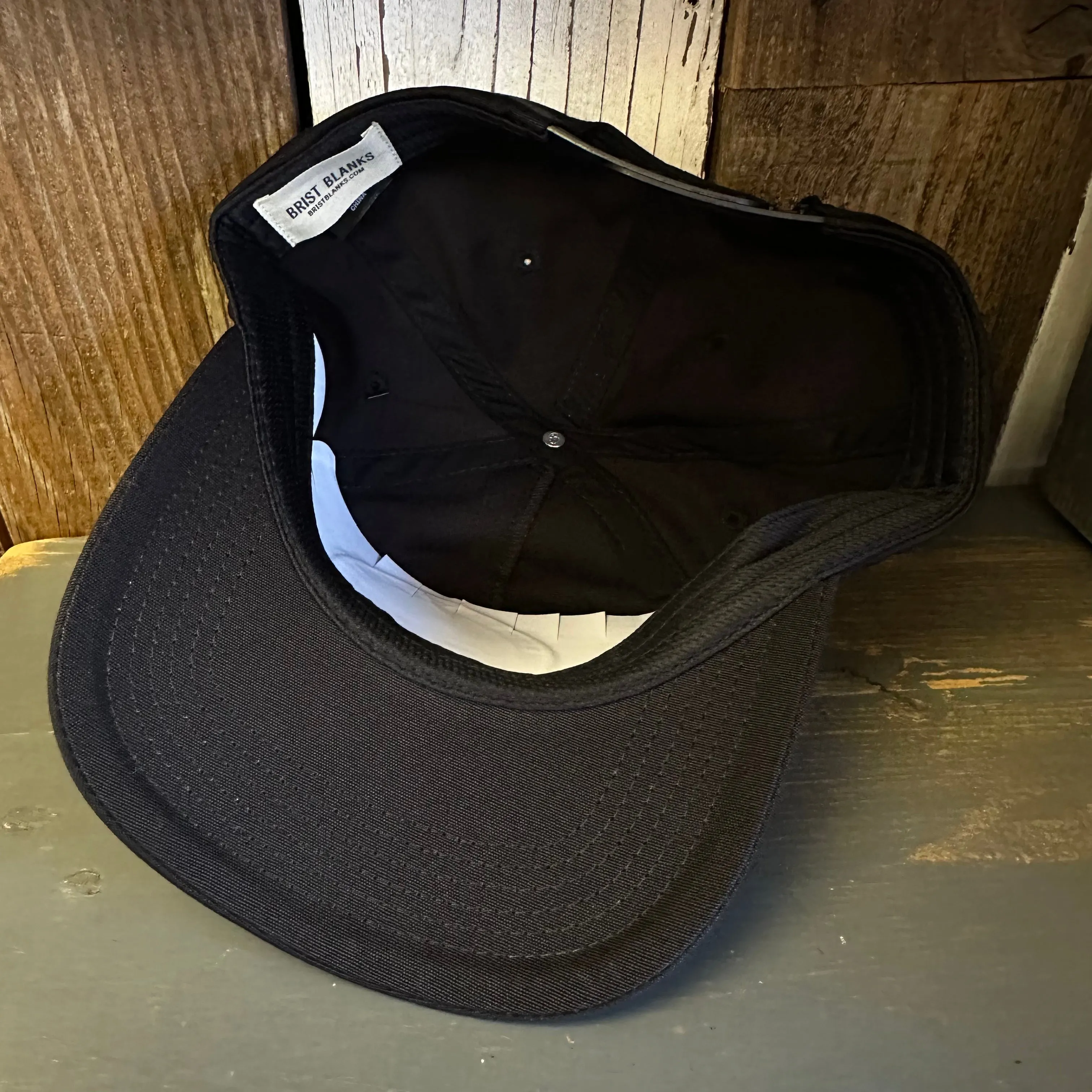 Hermosa Beach SO PITTED! :: HB SURFBOARD - 5 Panel Hat - Black
