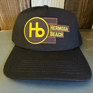 Hermosa Beach THE NEW STYLE - 5 Panel Hat - Black