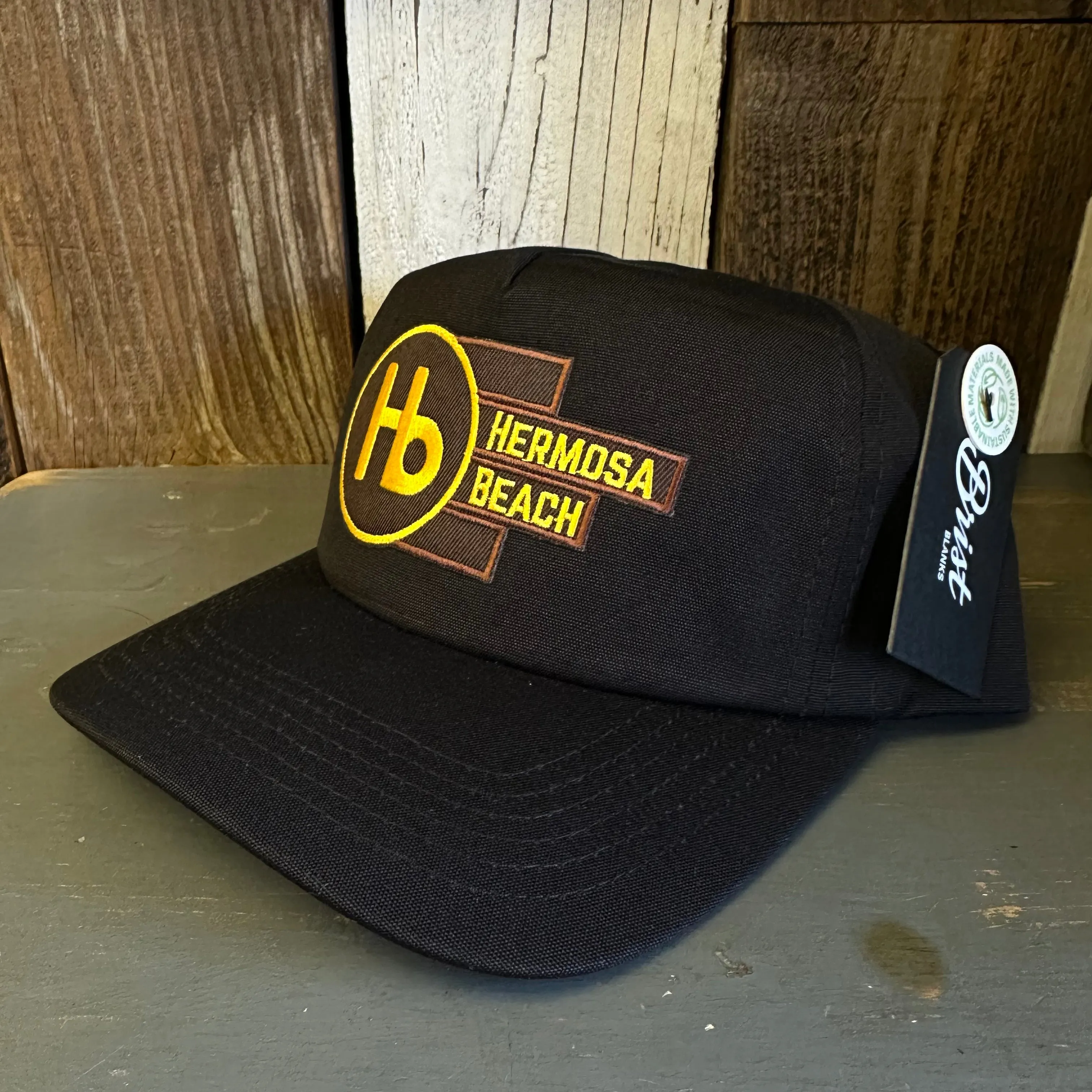 Hermosa Beach THE NEW STYLE - 5 Panel Hat - Black