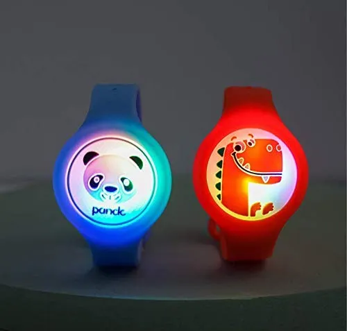 Insect Repellent Watch with LED Light for Baby, Kids Protection Band (Random Design)