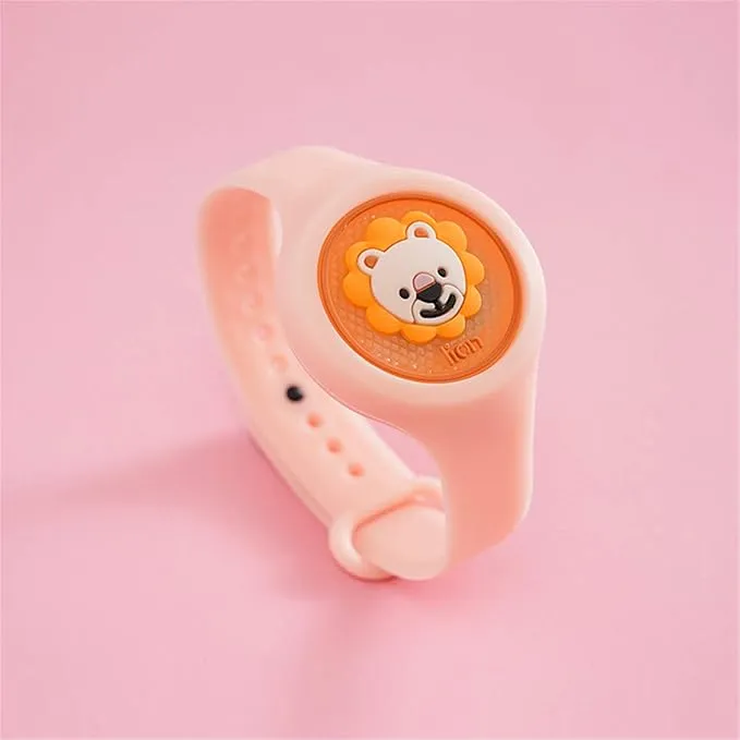 Insect Repellent Watch with LED Light for Baby, Kids Protection Band (Random Design)
