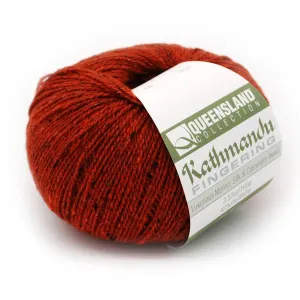 Kathmandu Fingering Luxurious Merino Wool, Silk, & Cashmere Tweed Yarn