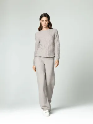 Knitted pullover made of cashmere pearls