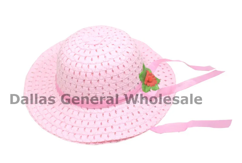 Little Girls Cute Straw Hats Wholesale