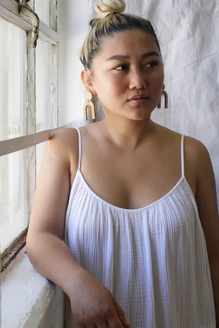 Mango Wood Modern Shapes Earrings