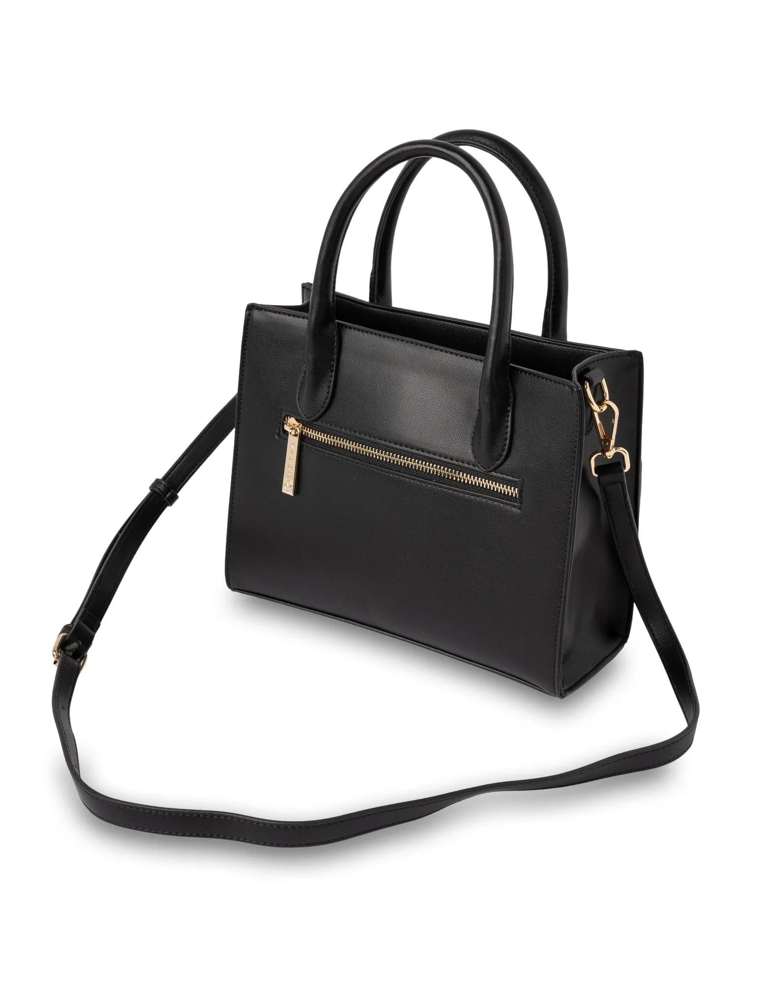 Mocha Penelope Small Tote - Black