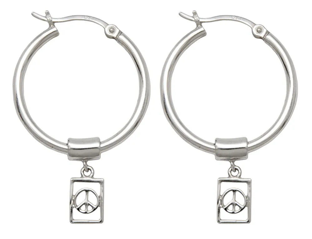 Modern Peace Tile Earring Charms