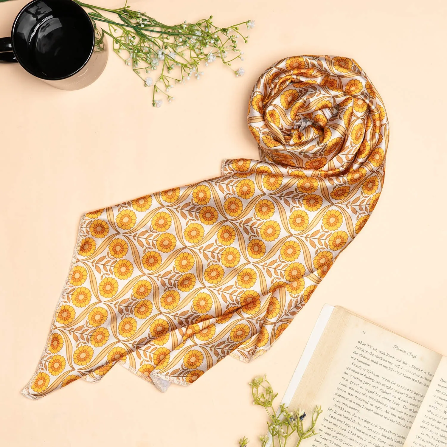 Mysore Lattice Square Scarves