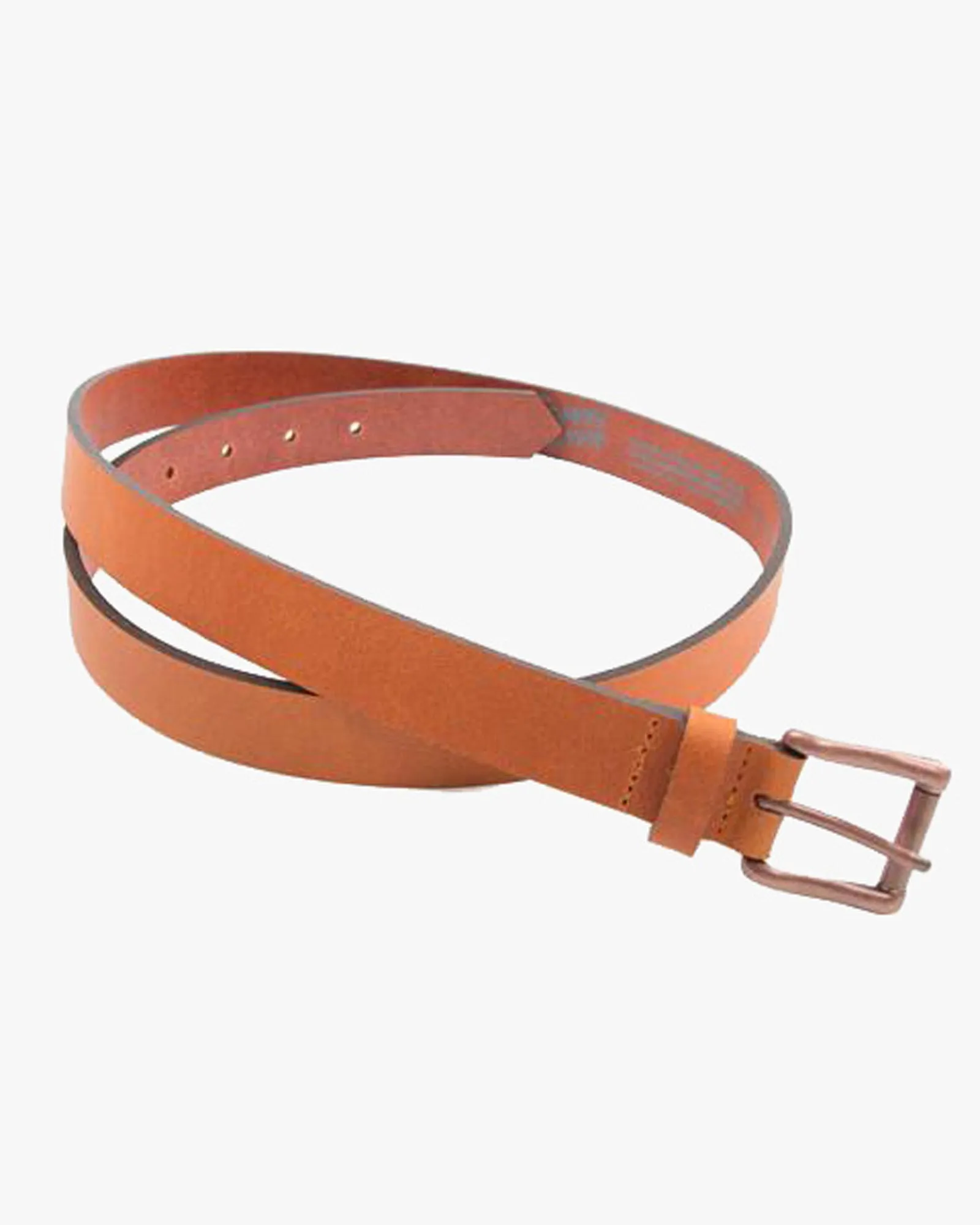 Naked & Famous Denim Buffalo Leather Belt - Tan