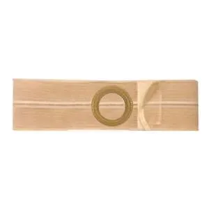 Nu-Form Beige Support Belt 2-7/8" Center Belt Ring 4" Wide 32" - 35" Waist Medium, Regular Elastic