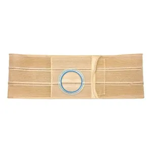 Nu-Hope Support Belt, Original Flat Panel, 2-7/8'' Stoma, 8'' Wide, Right, 1'' From Bottom, Large (36" to 41" Waist), Beige