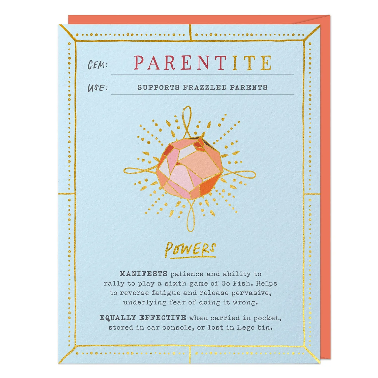 Parentite Fantasy Stone Card (No Pin)
