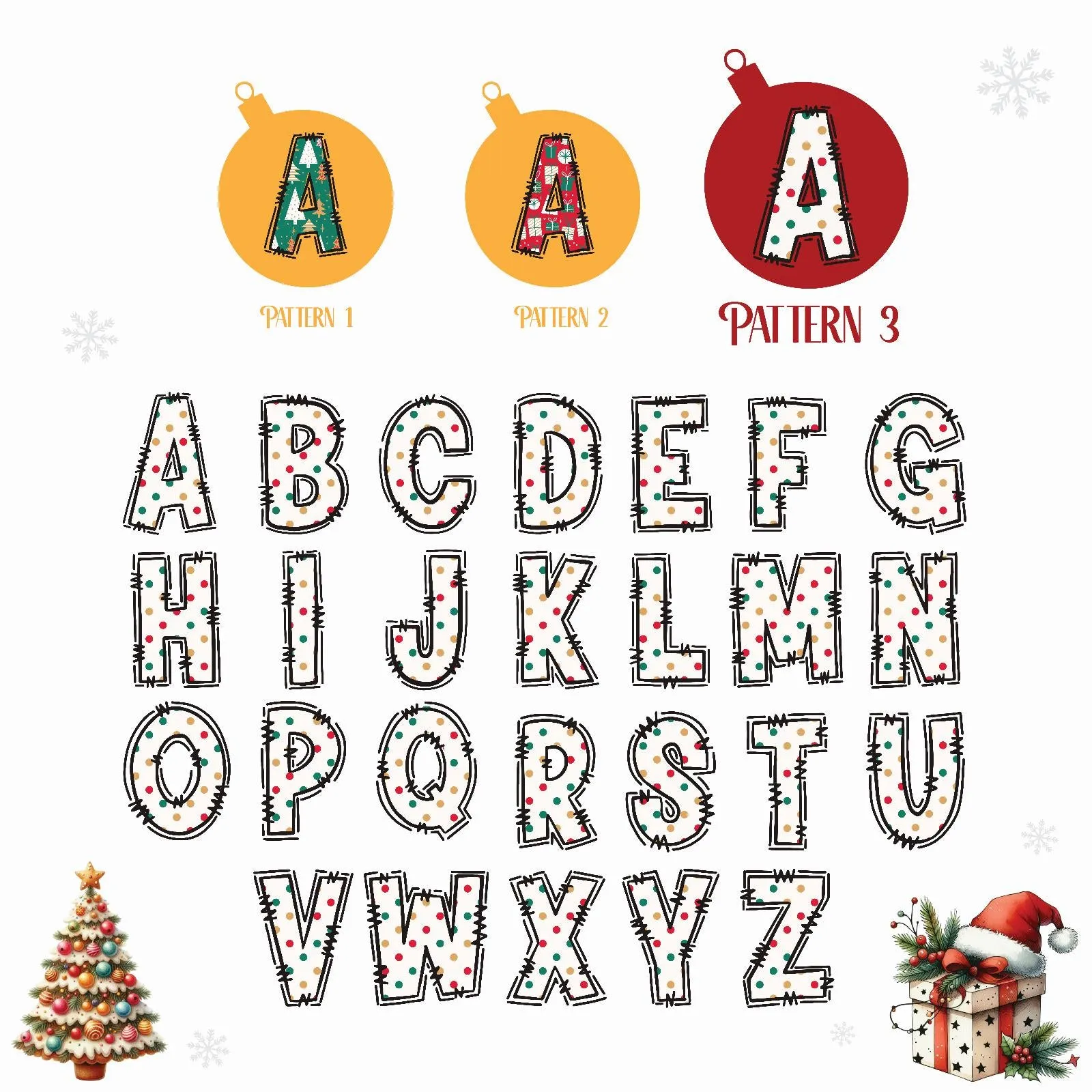 Personalized Christmas Mrs. Name Cotton Canvas Tote Bag Custom Xmas Name Holiday Gift Bag Custom Christmas Alphabet Tote Bag (CT1007)