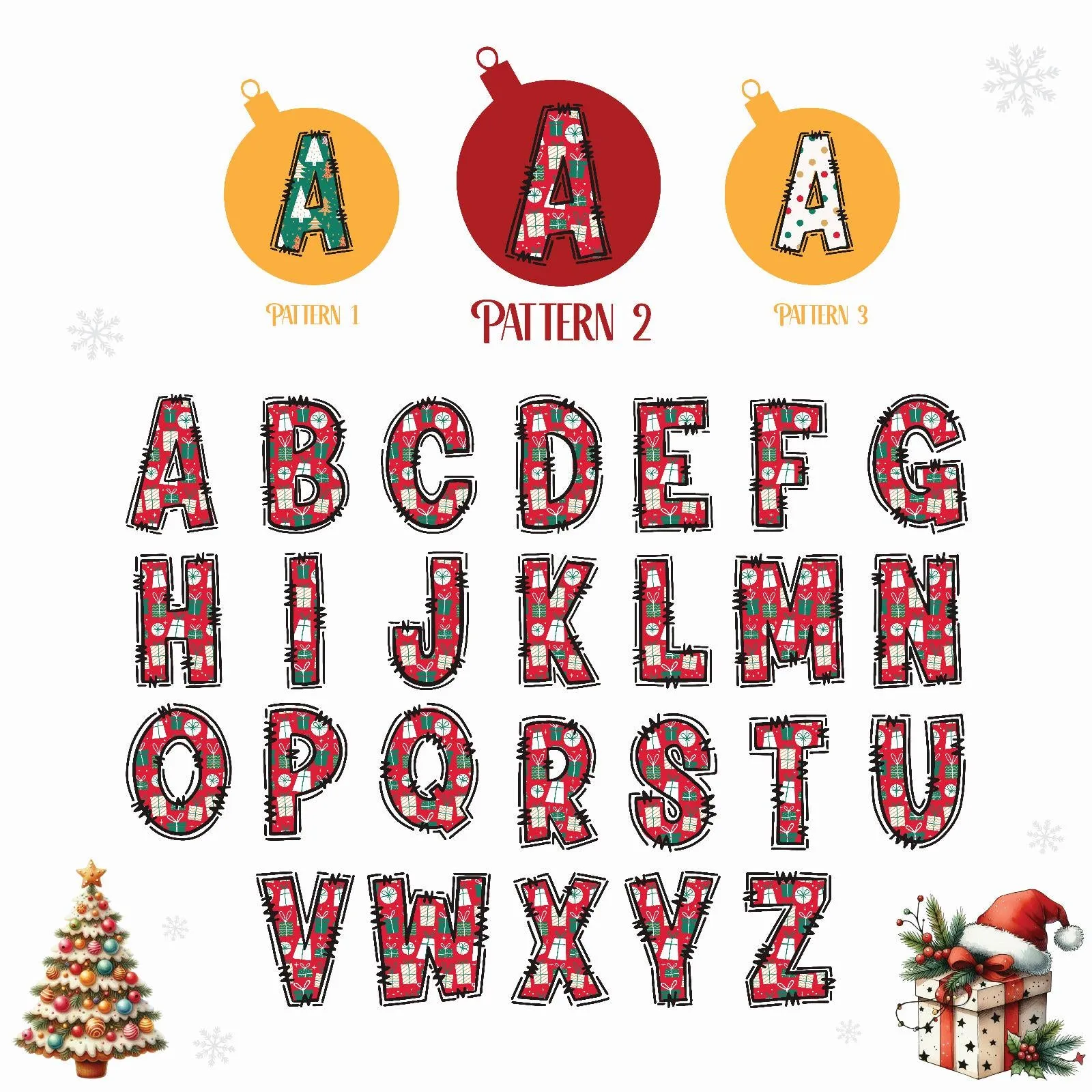 Personalized Christmas Mrs. Name Cotton Canvas Tote Bag Custom Xmas Name Holiday Gift Bag Custom Christmas Alphabet Tote Bag (CT1007)