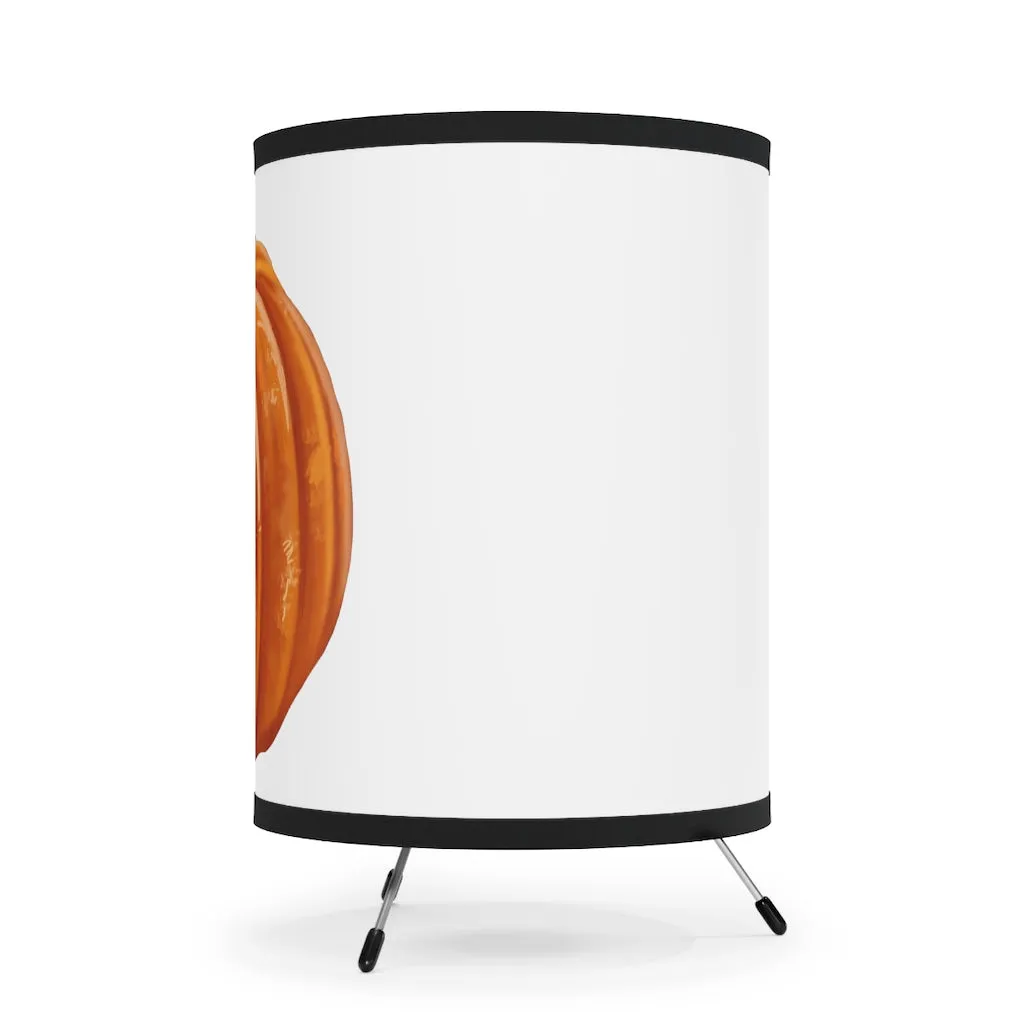 Pumpkin Tripod Lamp with High-Res Printed Shade, US\CA plug