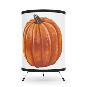 Pumpkin Tripod Lamp with High-Res Printed Shade, US\CA plug