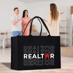Realtor Cotton Canvas Tote Bag Real Estate Agent Gift Bulk Realtor Swag Bag (RET1019)