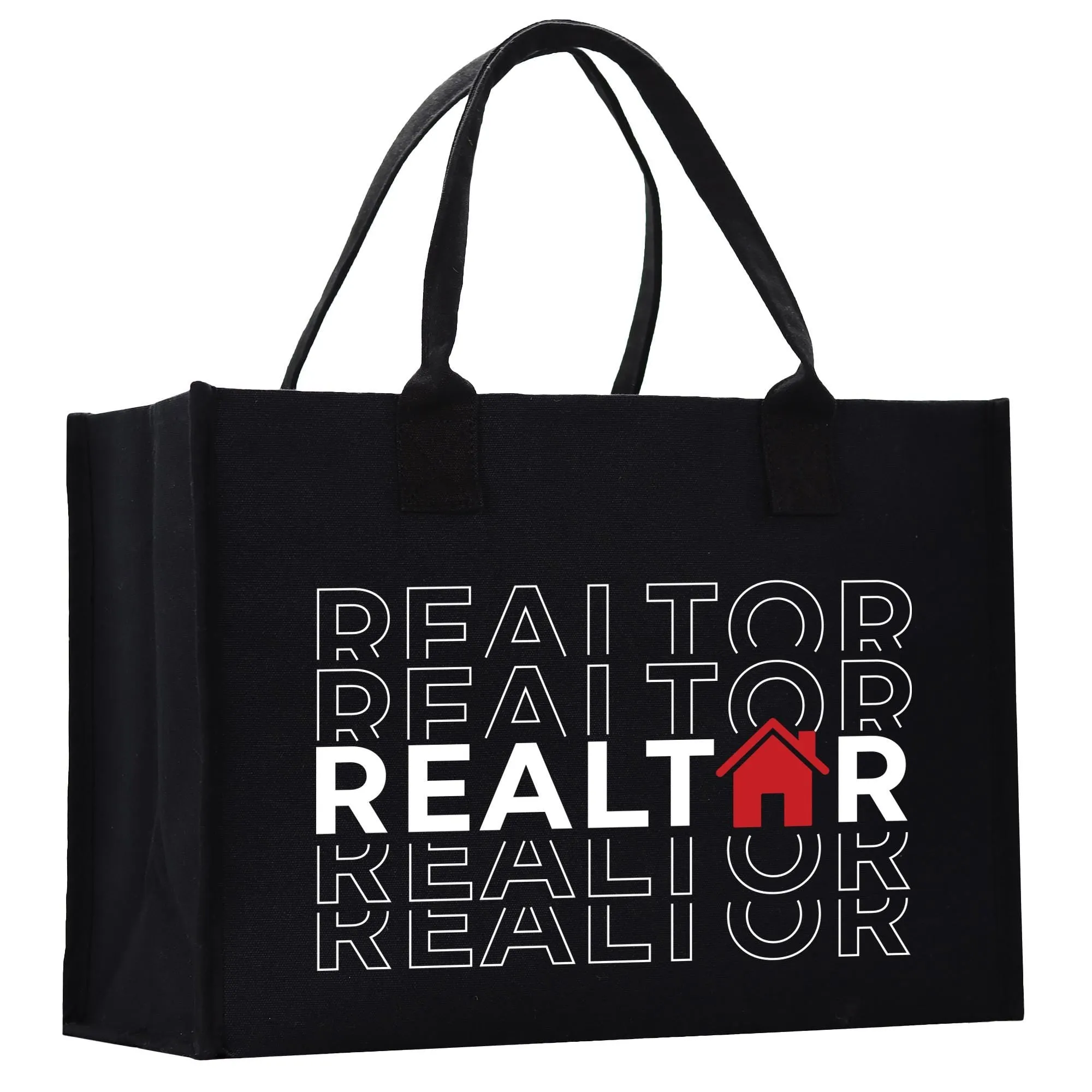 Realtor Cotton Canvas Tote Bag Real Estate Agent Gift Bulk Realtor Swag Bag (RET1019)