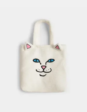 RIPNDIP Lord Nermal Fluffy Tote - White