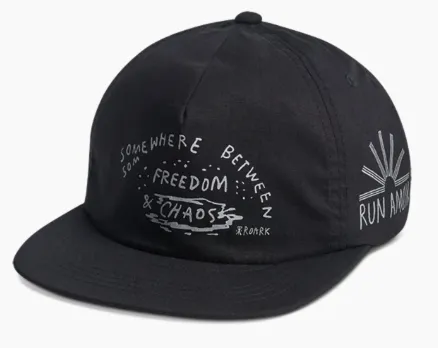 ROARK - Freedom & Chaos Running Cap Crushable - Black
