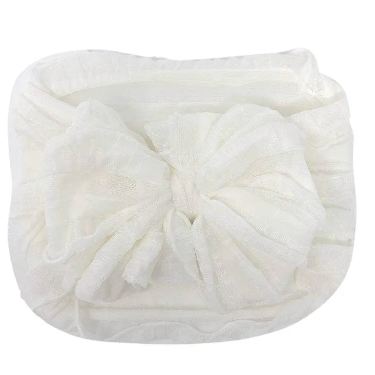 RR Ruffle Headband - Off White