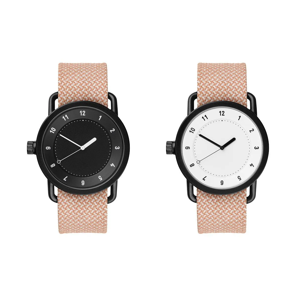 Salmon Twain Strap with Black / Steel Buckle