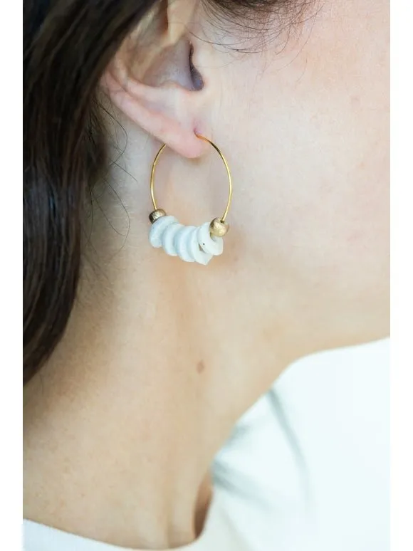 Sand Dollar Earrings- Handmade by MSC