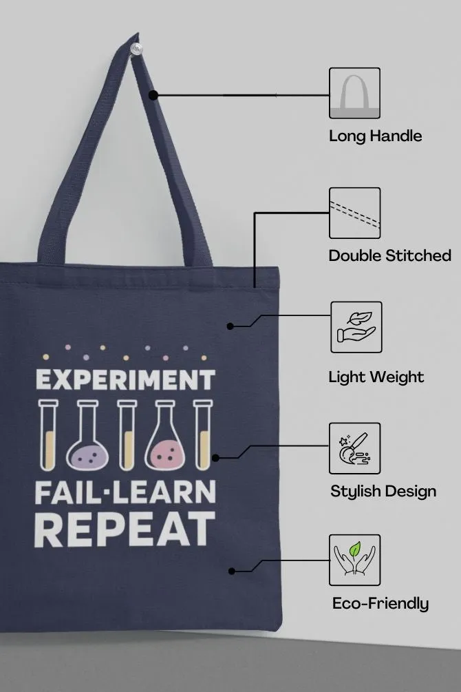 Science Experiments Quote Zipper Tote Bag