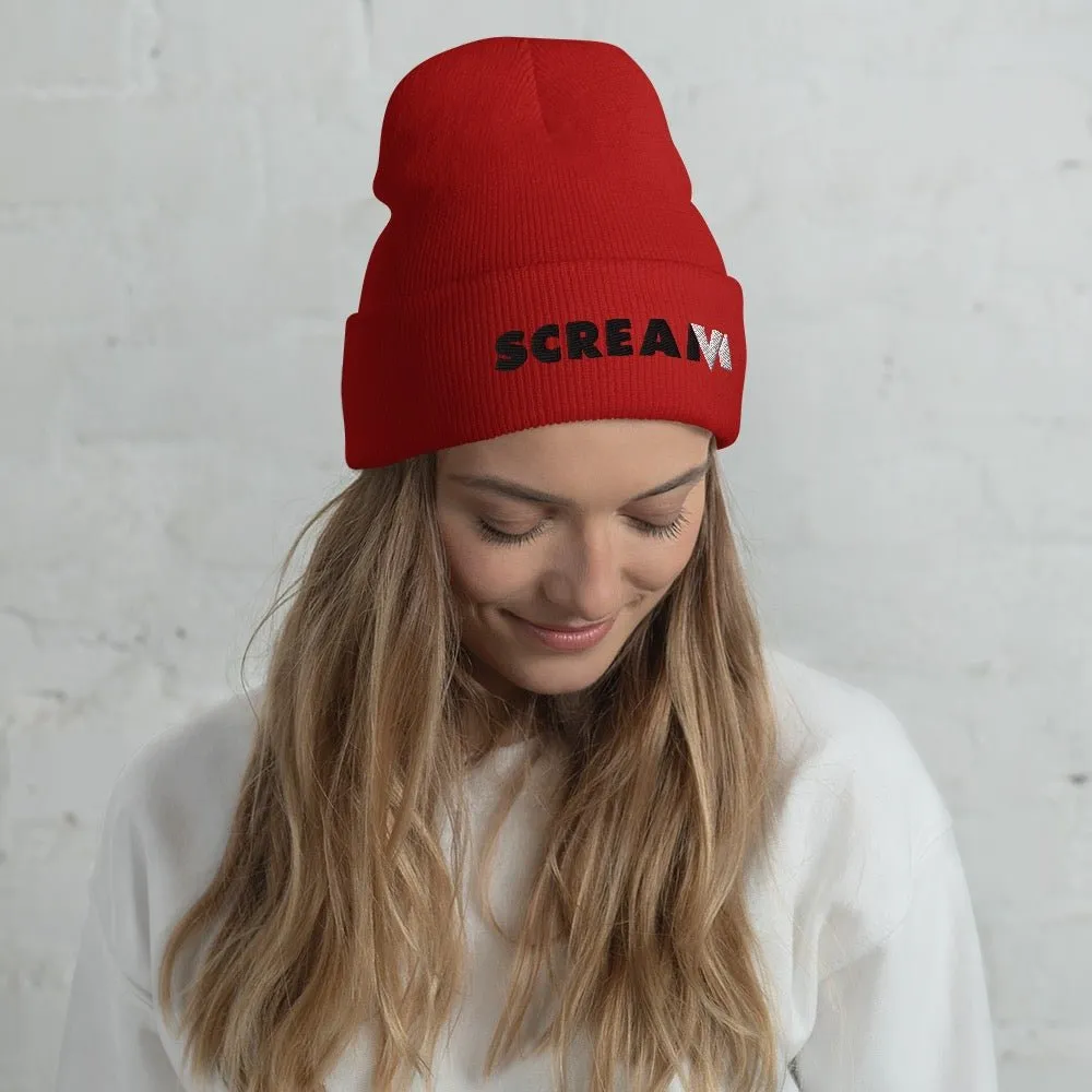 Scream VI Logo Embroidered Cuffed Beanie