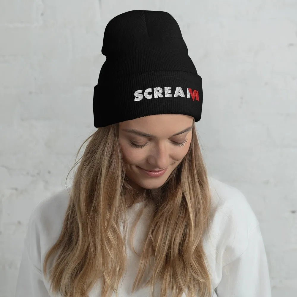 Scream VI Logo Embroidered Cuffed Beanie