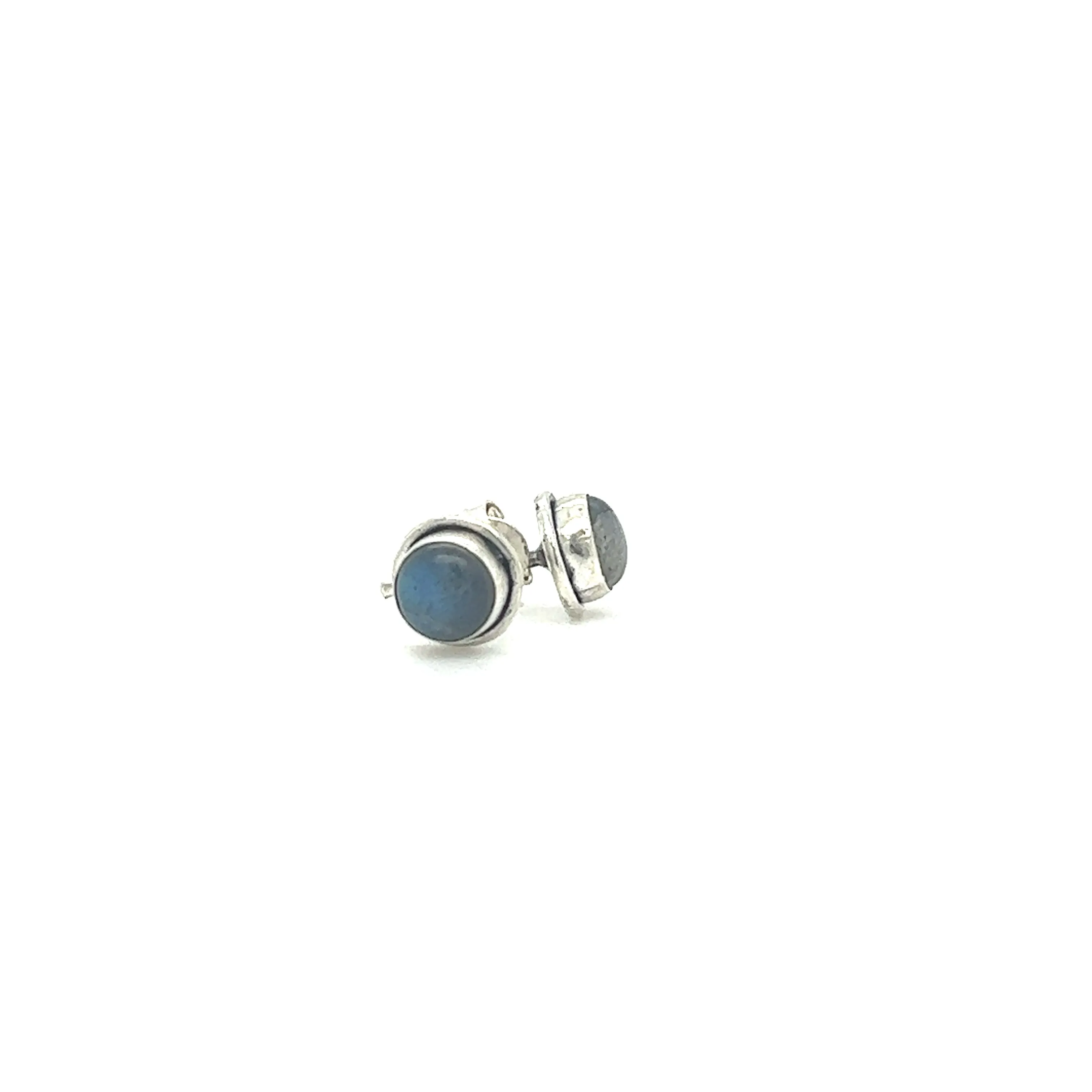 Simple Round Gemstone Studs