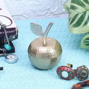 Small Decorative Apple Design Storage Box | Multiple Colors