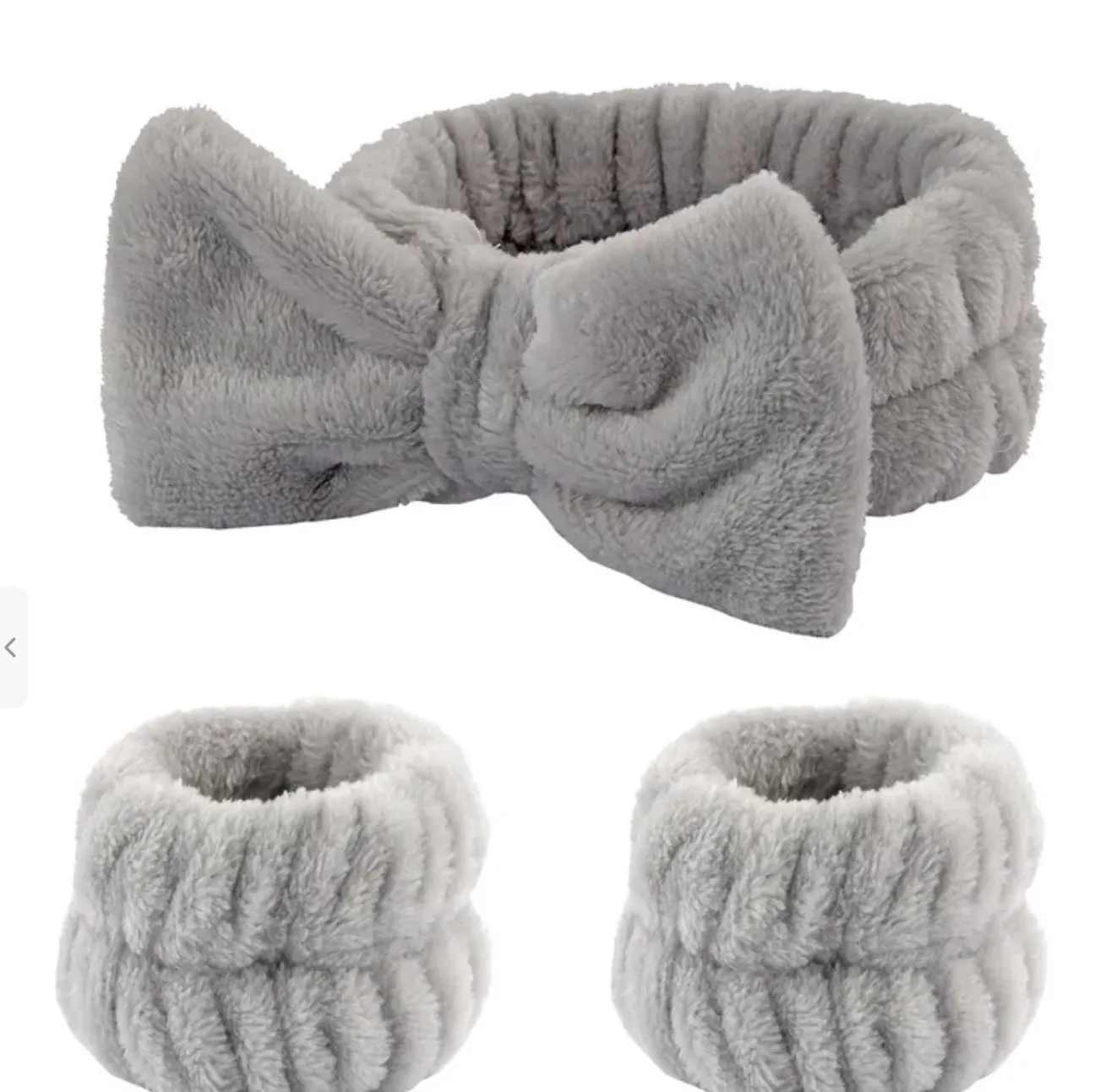 Spa Headband and Wristband Set