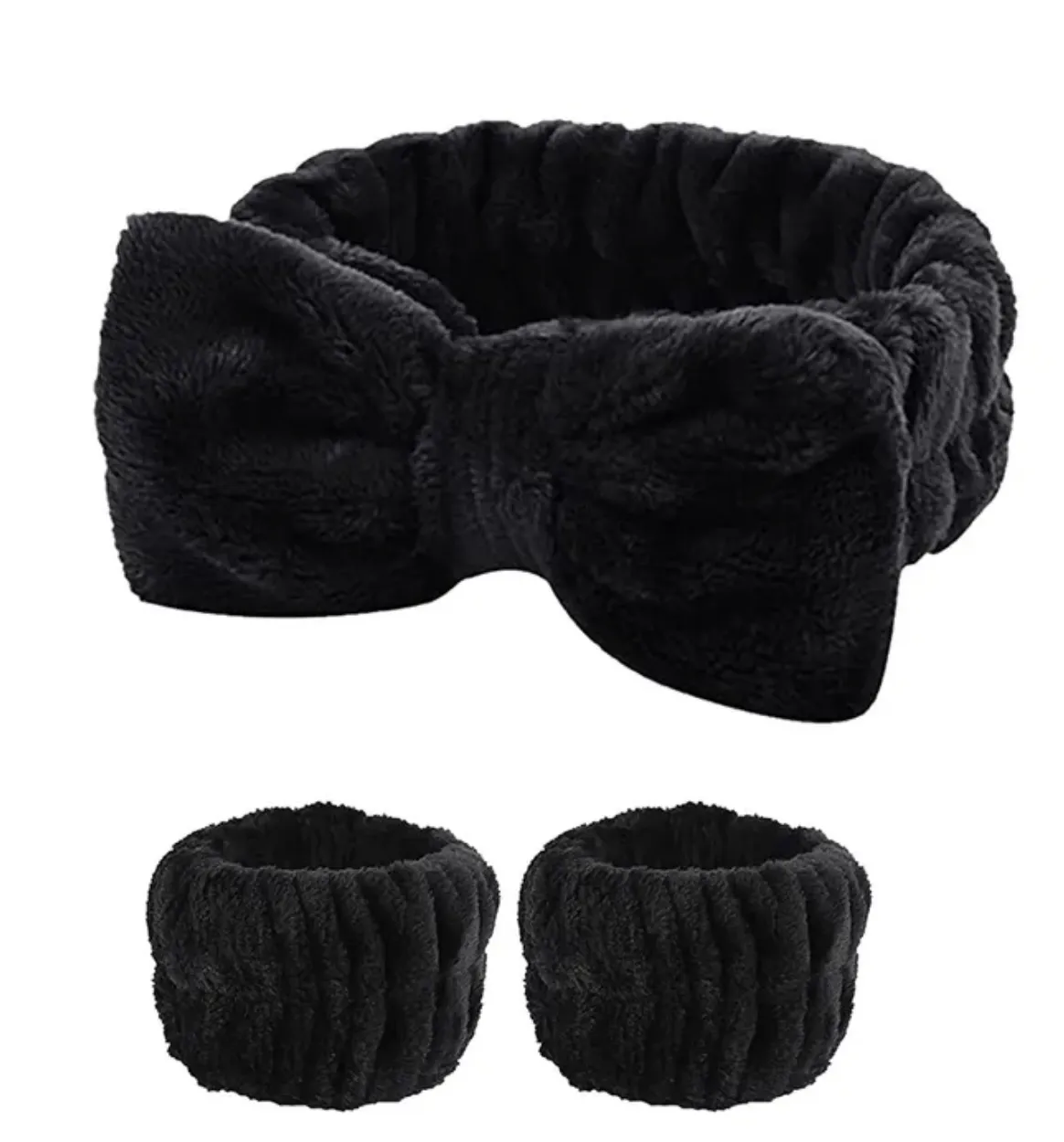Spa Headband and Wristband Set