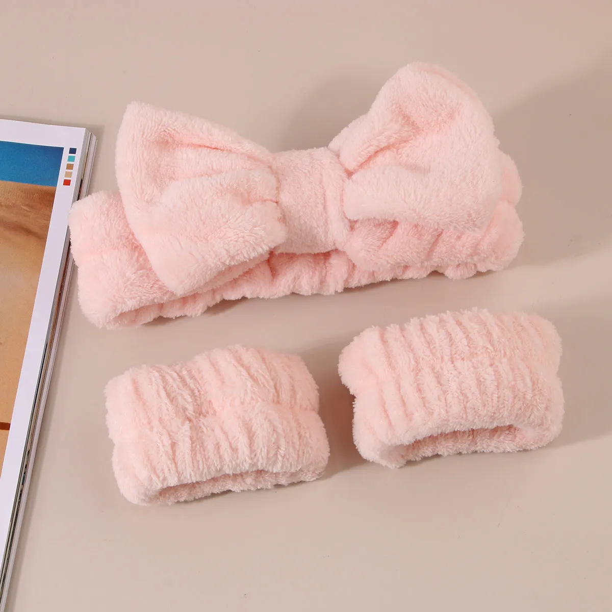 Spa Headband and Wristband Set