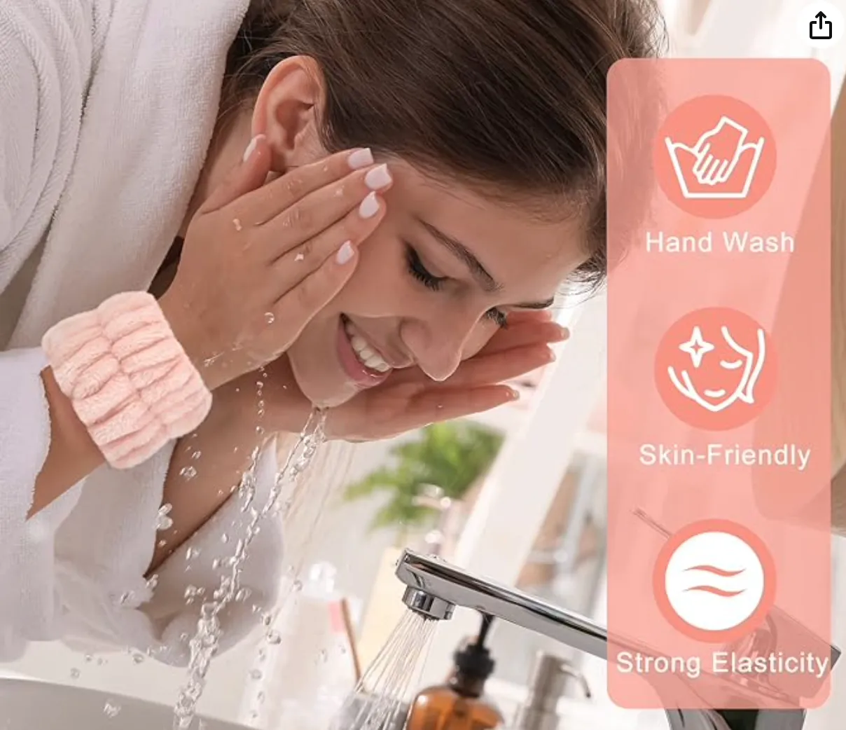 Spa Headband and Wristband Set